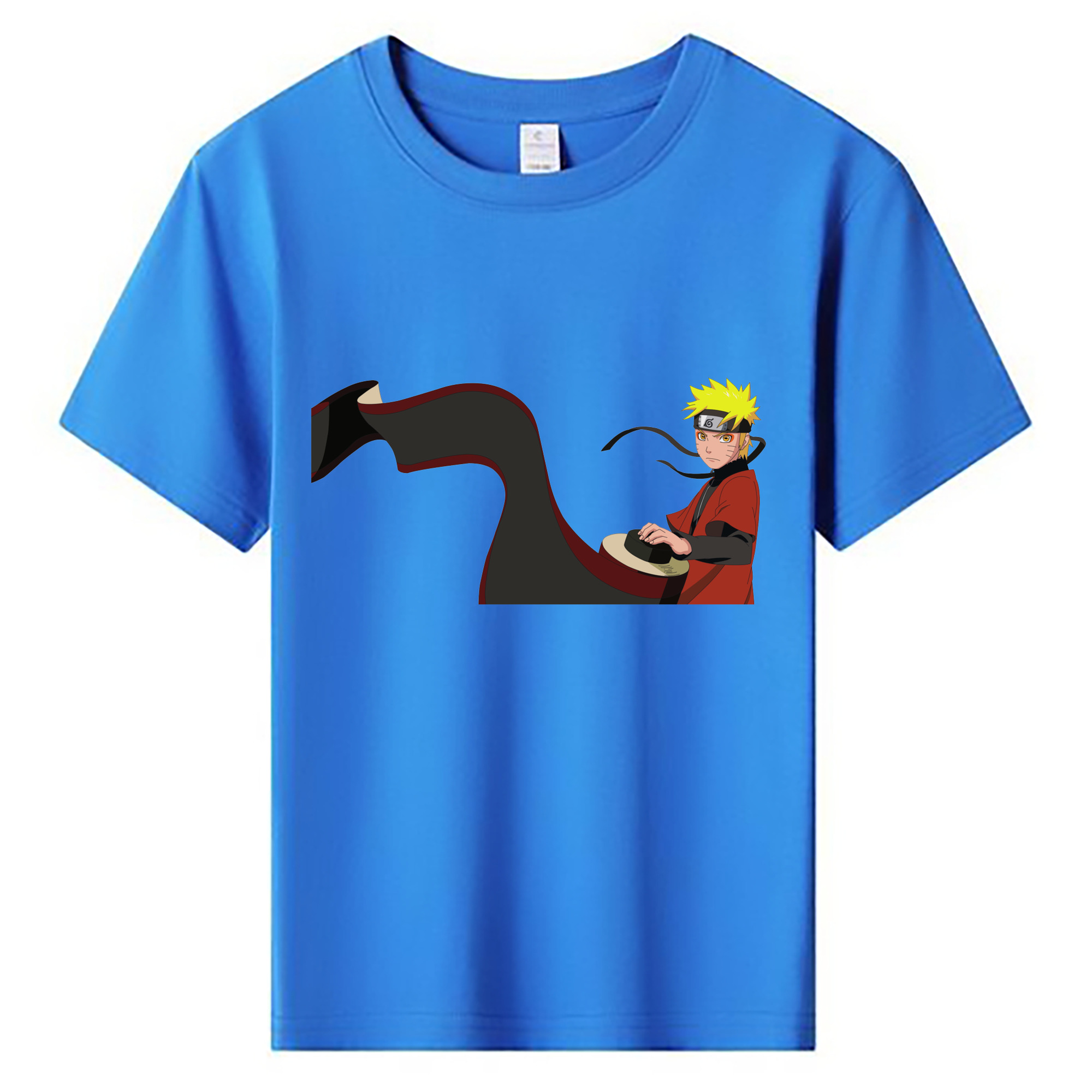 （画像用） NARUTO -ナルト- うずまき ナルト Uzumaki Naruto 綿100％キッズTシャツ（フロントプリント）